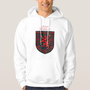 Murray Tartan Scottish Plaid Lion Rampant Hoodie