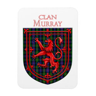Murray Tartan Scottish Plaid Lion Rampant Magnet