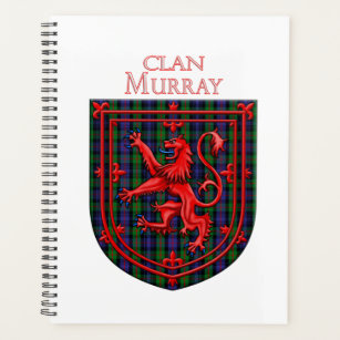 Murray Tartan Scottish Plaid Lion Rampant Planner