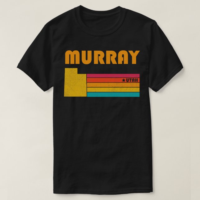 Murray Utah Vintage Distressed Souvenir T-Shirt (Design Front)