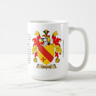 Murrell, the Origin, the Meaning and the Crest Coffee Mug