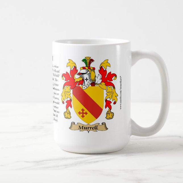 Murrell, the Origin, the Meaning and the Crest Coffee Mug (Right)