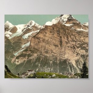 Murren, general view, Bernese Oberland, Switzerlan Poster