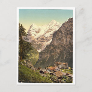 Murren, Hotel des Alps, Bernese Oberland, Switzerl Postcard