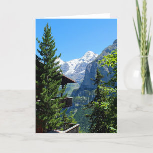 Murren in Switzerland Holiday Card
