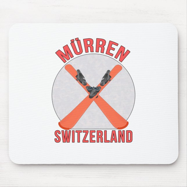 Mürren, Switzerland Mouse Mat (Front)