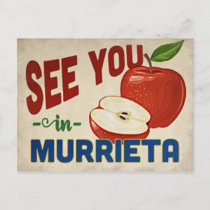 Murrieta California Apple - Vintage Travel Postcard