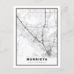 Murrieta Map Postcard