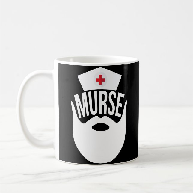 Murse Funny Male Nurse Gift Coffee Mug RN LPN (Left)