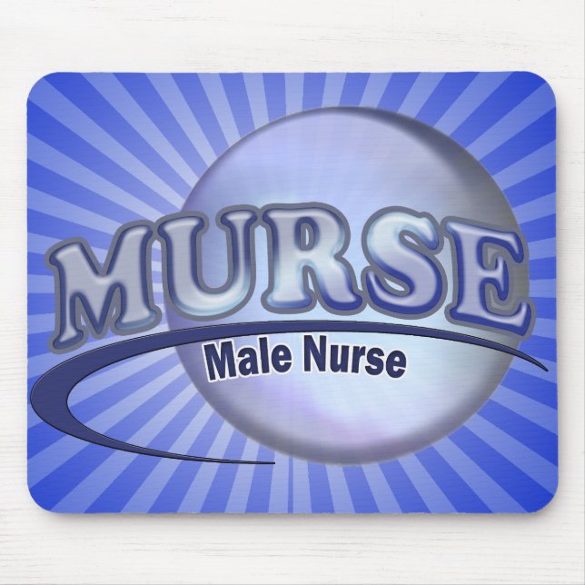 MURSE LOGO (MALE NURSE) MOUSE MAT (Front)