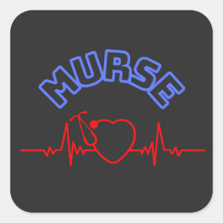 Murse Man Nurse men nurse male nurse Square Sticker