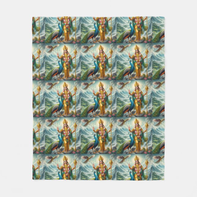 Murugan Fleece Blanket (Front)
