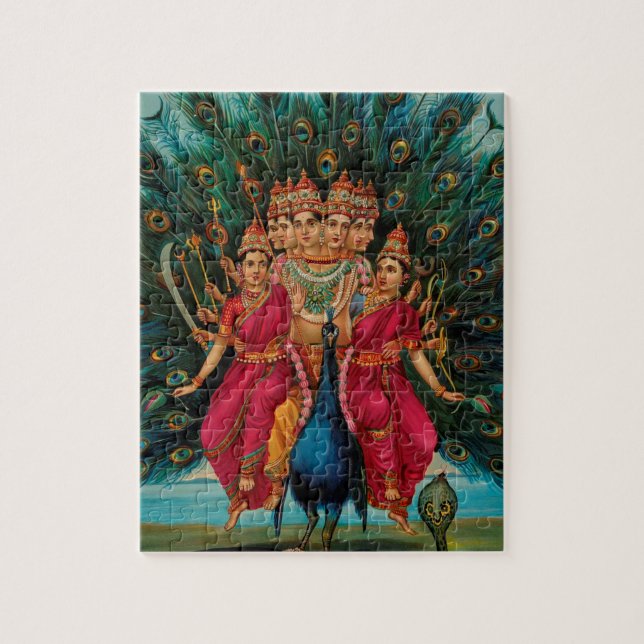 MURUGAN HINDU GOD JIGSAW PUZZLE (Vertical)