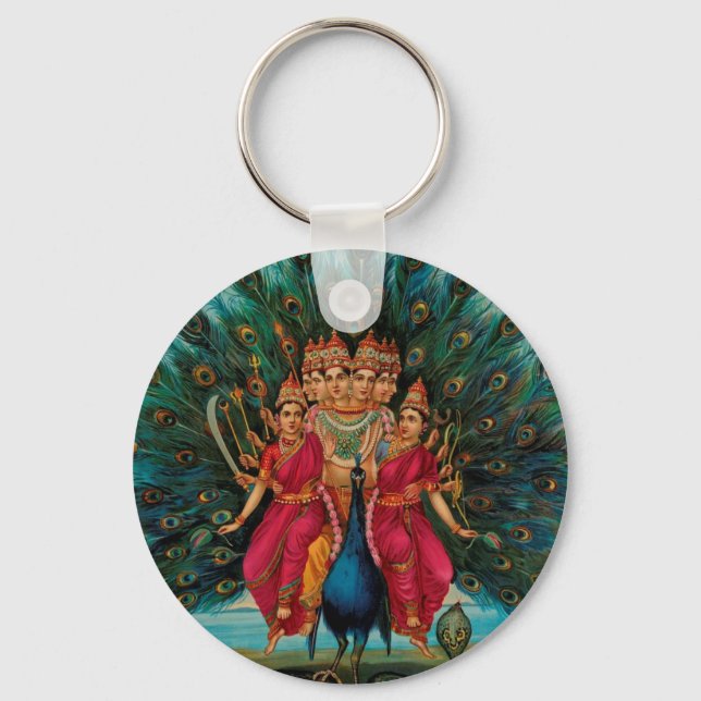 MURUGAN HINDU GOD KEY RING (Front)