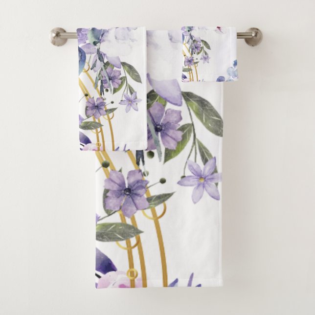 Murugi Bathroom Essentials Velvet Waves Towel Set  (Insitu)
