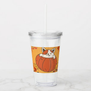 Murugi Drinkware Collection PumkinPaws Acrylic Tumbler
