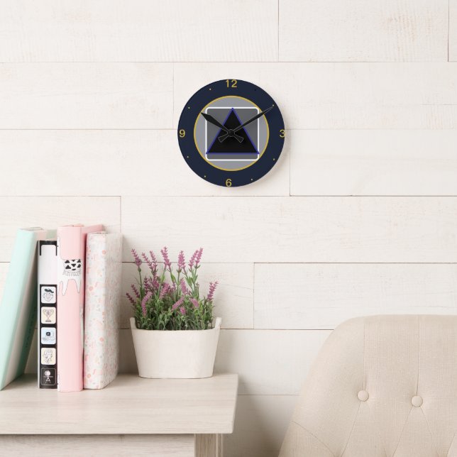 Murugi Home & Decor    Celestial Reason  Round Clock (Reading Room)