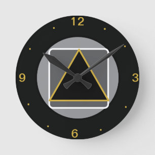 Murugi Home & Decor Pillars of Purpose Round Clock