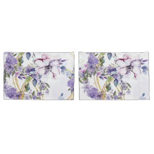 Murugi Luxe Beddings Regal Blossom Pair of  Pillowcase
