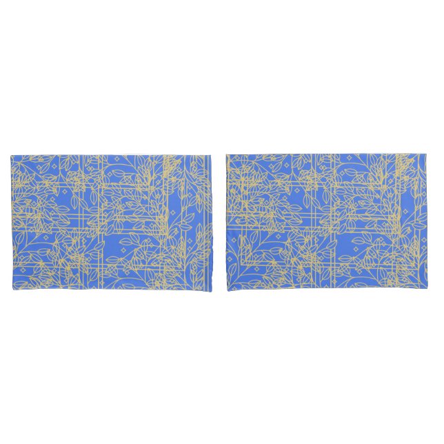 Murugi Luxe Beddings Serene Wave Pair of  Pillowcase (Front-Set)