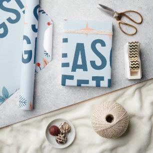 Murugi Moments Seasonal Greetings Glossy Wrapping Paper