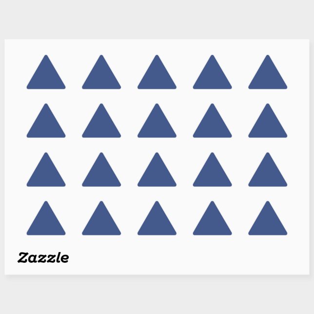 Murugi Stationery Co. Azure Triangle Stickers (Sheet)