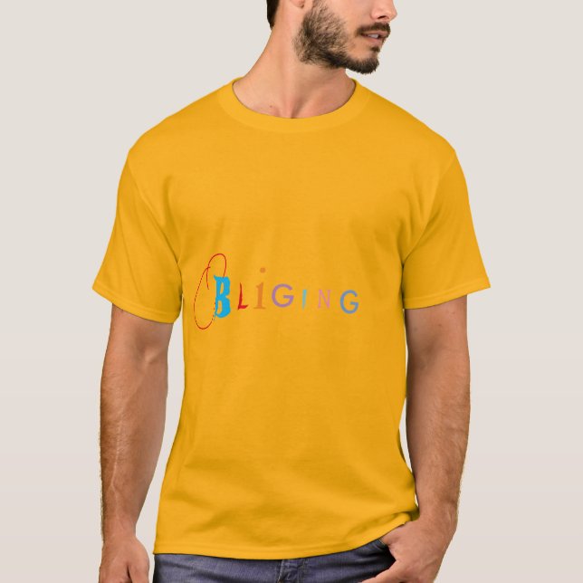 Murugi Wear Oblinging Design Men's Basic T-Shirt (Front)