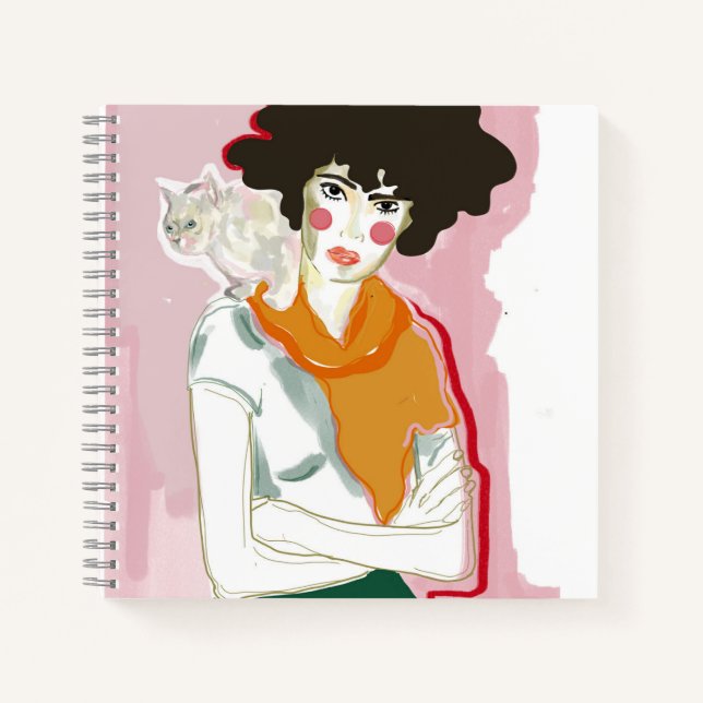 Musa and Feline Notebook (Front)