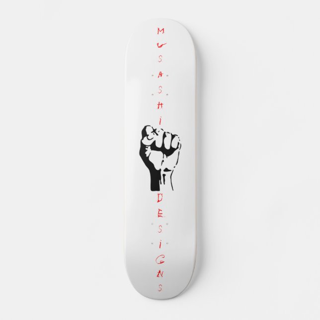 Musashi Designs Fist Skateboard (Front)