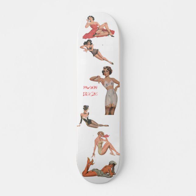Musashi Designs Pinup Skateboard (Front)