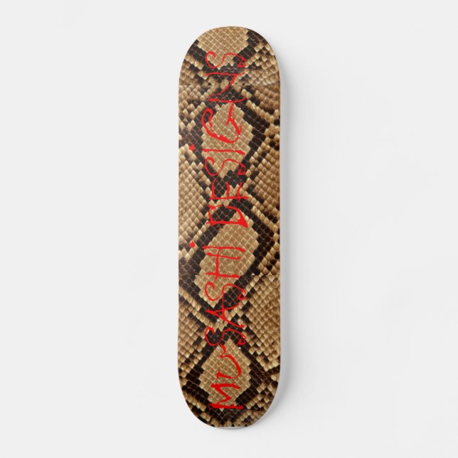 Musashi Designs Snakeskin Skateboard (Front)