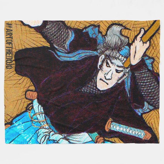 Musashi fleece blanket (Front (Horizontal))