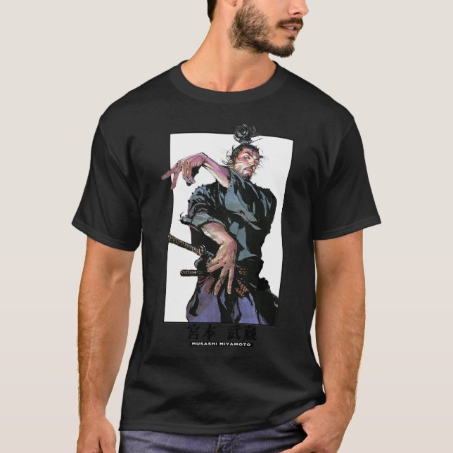 musashi miyamoto-Art coloured panel collection Cla T-Shirt (Front)