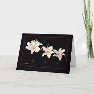 Muscadet lilies horizonal card
