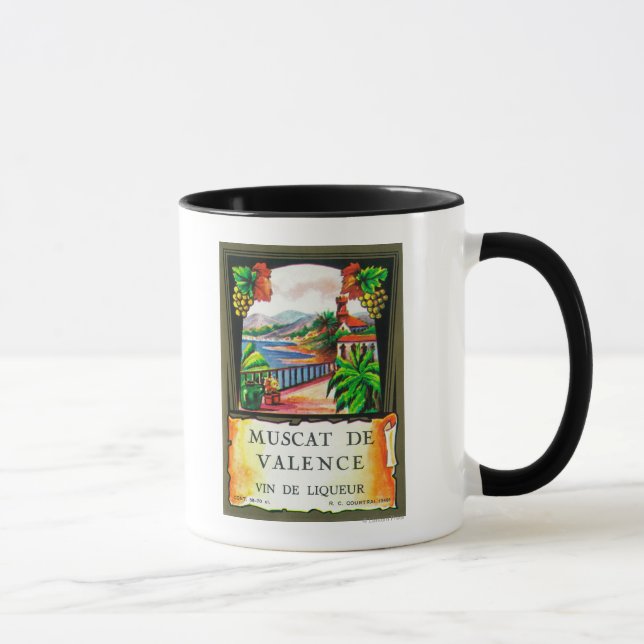 Muscat De Valence Wine LabelEurope Mug (Right)