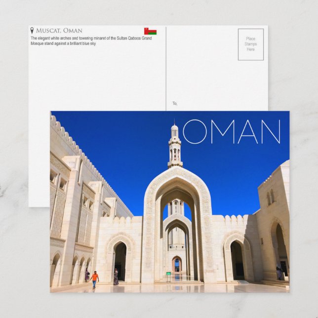 Muscat, Oman Travel Postcard (Front/Back)