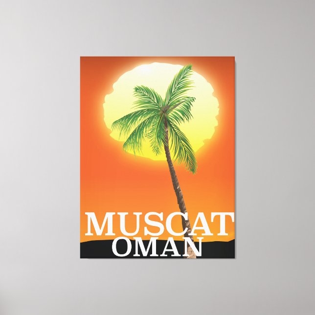 Muscat Oman vacation poster Canvas Print (Front)