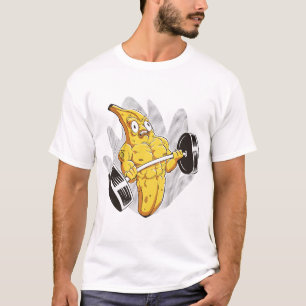 Muscle Banana – Funny Cartoon Bodybuilder Banana T-Shirt