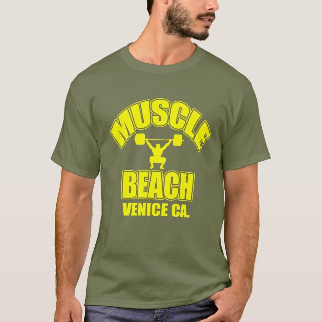 MUSCLE BEACH SPORTS GEAR BY EKLEKTIX T-Shirt (Front)