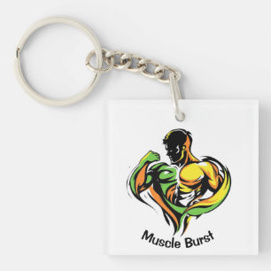 Muscle Burst Key Ring
