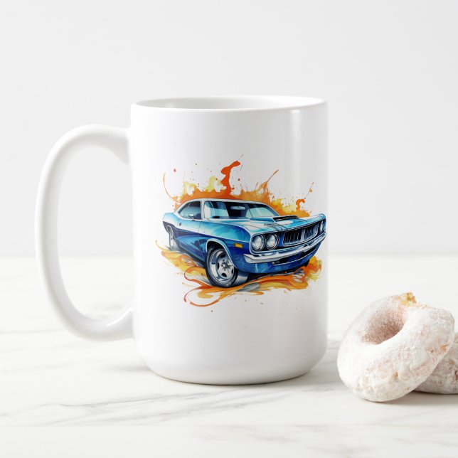 Muscle Car Coffee Mug (With Donut)