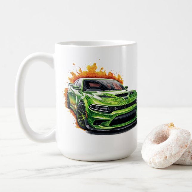 Muscle Car Coffee Mug (With Donut)