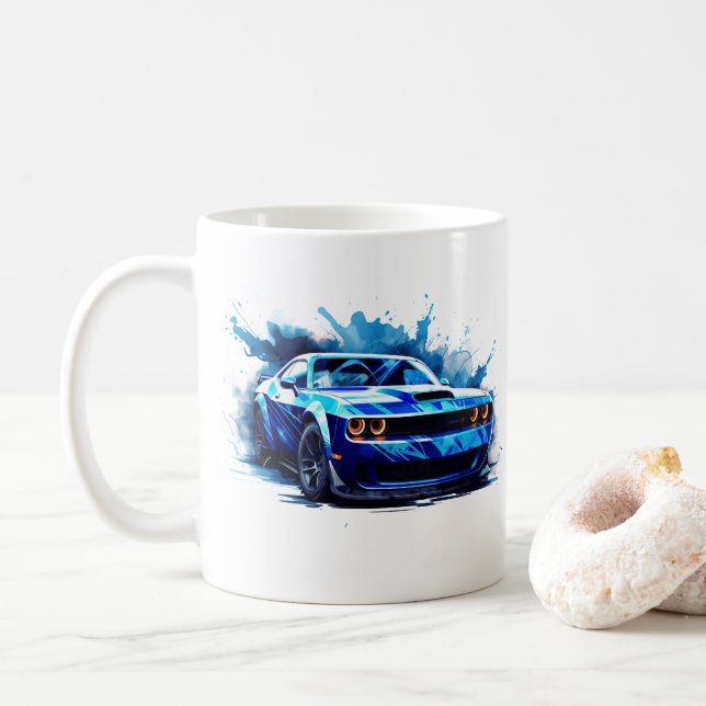 Muscle Car Coffee Mug (With Donut)