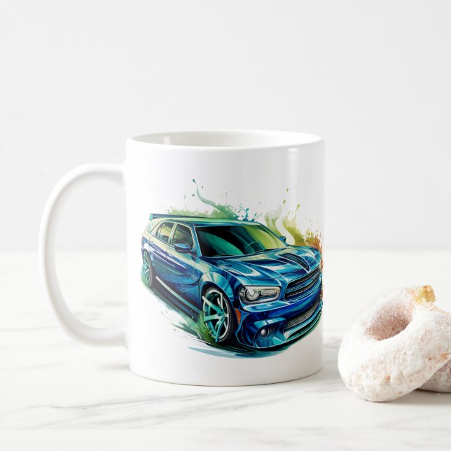 Muscle Car Coffee Mug (With Donut)