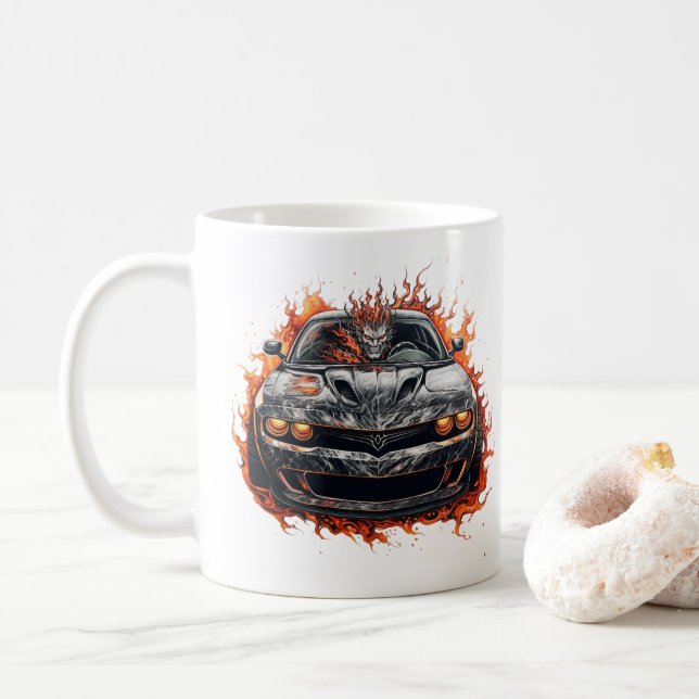 Muscle Car Coffee Mug (With Donut)