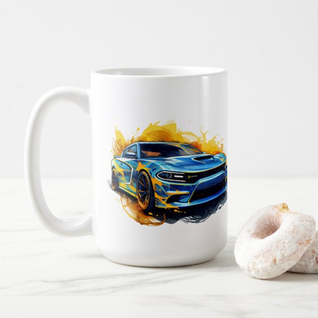 Muscle Car Coffee Mug (With Donut)