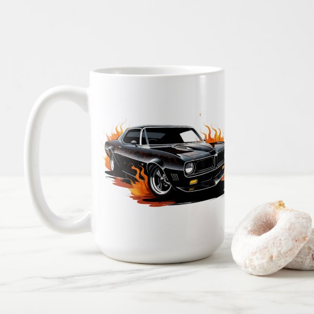 Muscle Car Coffee Mug (With Donut)