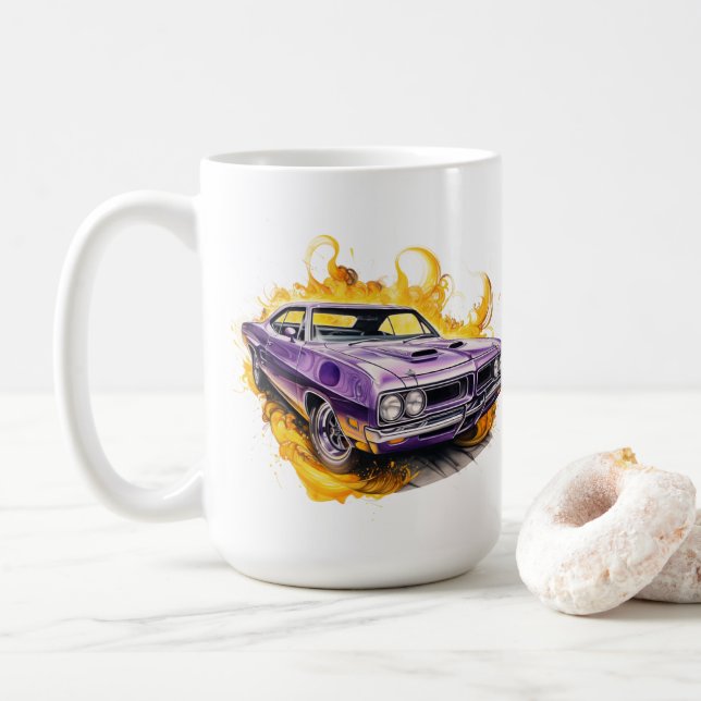 Muscle Car Coffee Mug (With Donut)