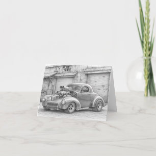 Muscle Car Greeting Card