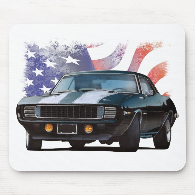 Muscle Car in America Mouse Mat (Front)